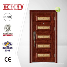 Puerta de acero de la seguridad KKD-903 con aluminio parte de empalme